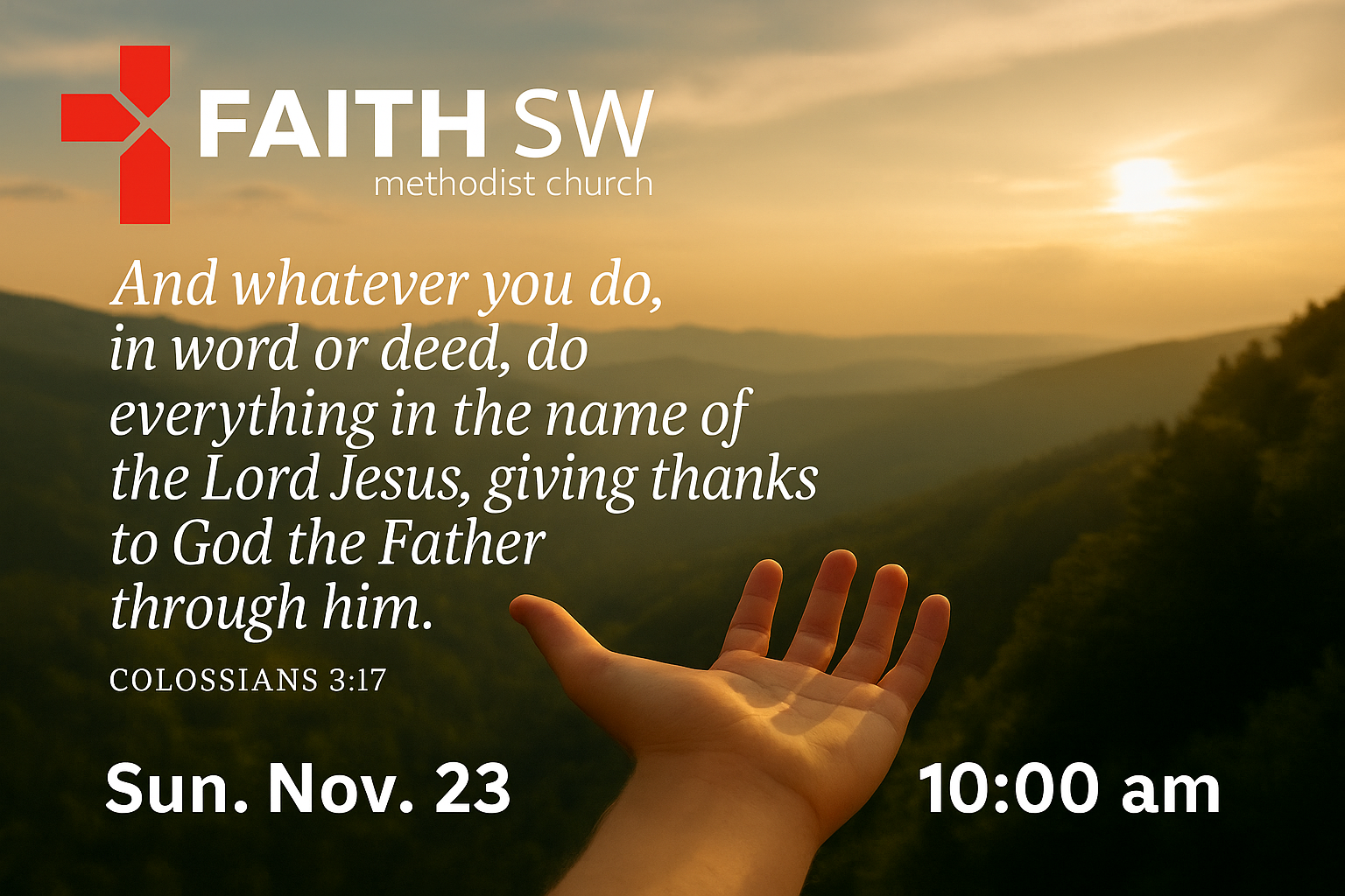 Artwork for the Faith SW sermon “Whatever!” from Colossians 3:12-17