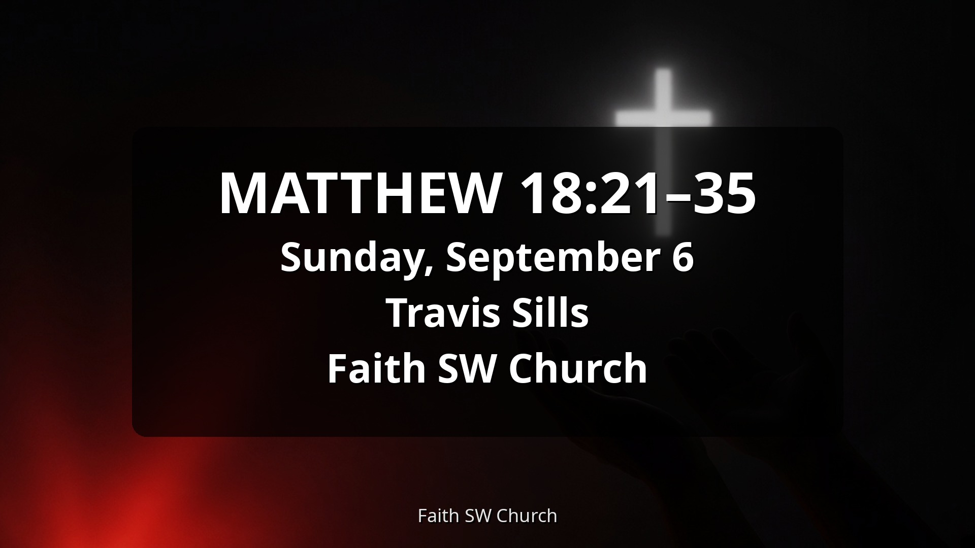Matthew 18:21-35 Sunday artwork