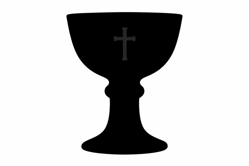 Chalice whimsy, a stained-glass style puzzle piece