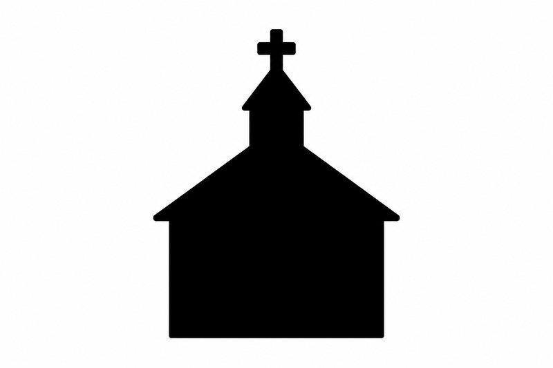 Church whimsy, a stained-glass style puzzle piece