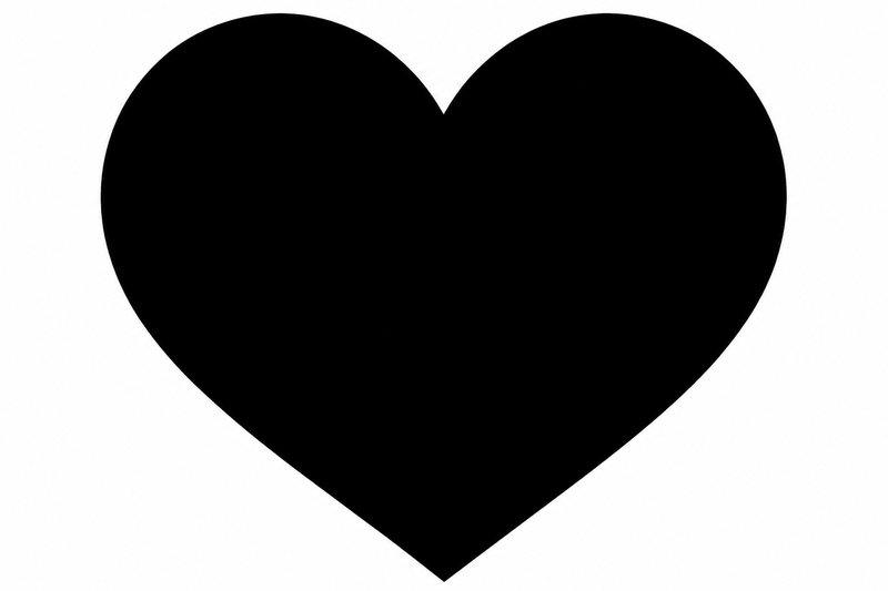 Heart whimsy, a stained-glass style puzzle piece