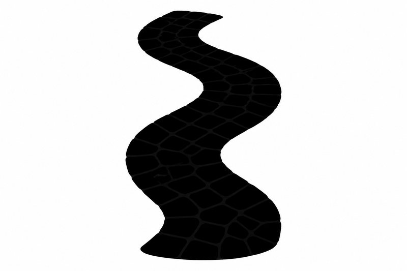 Path whimsy, a stained-glass style puzzle piece